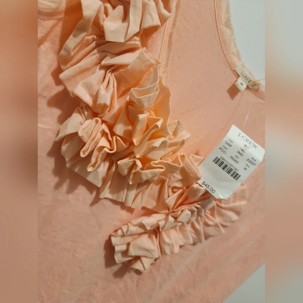 J. Crew  Ruffle Front Distressed Tank Top - Picture 4 of 7